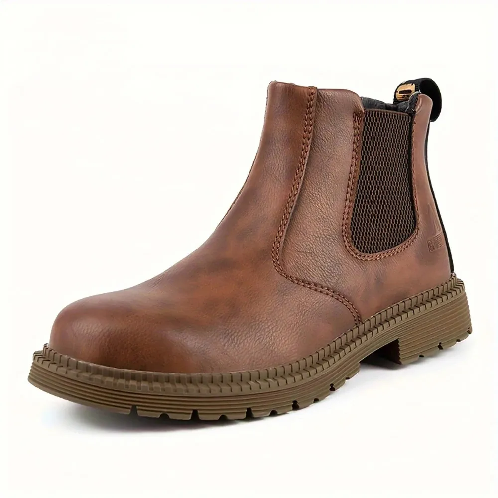 Waterproof Steel Toe Safety Boots For Men Protective Work Footwear_voghion.com