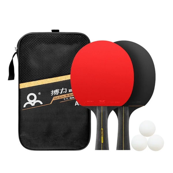 Set di racchette da ping-pong a 7 strati con borsa per il trasporto, qualità premium per il gioco professionale._voghion.com