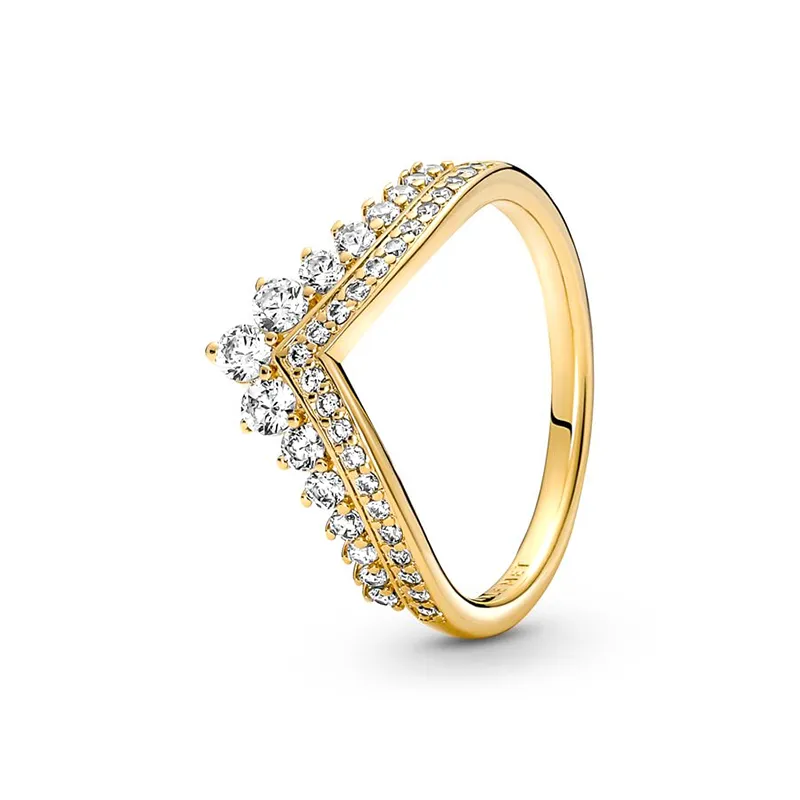 Klassieke vergulde ring voor dames van 925 sterling zilver_voghion.com