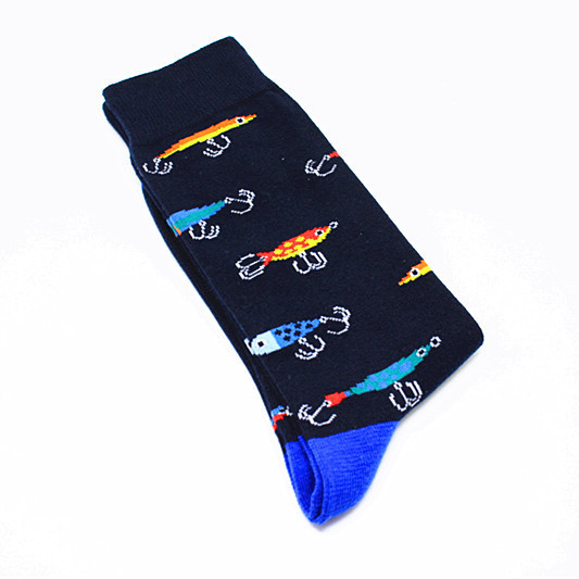 Cartoon Source Multi-pattern Men's Mid-calf Trendy Personality Cotton Socks, Spring New Style_voghion.com