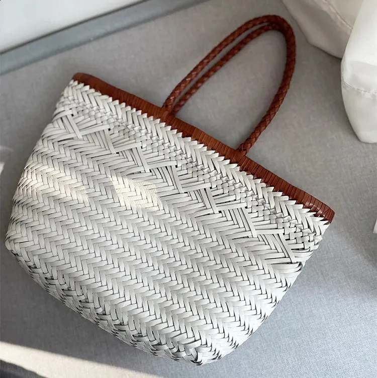 Geflochtene Ledertasche Damen Handtasche Aus Echtem Rindsleder_voghion.com