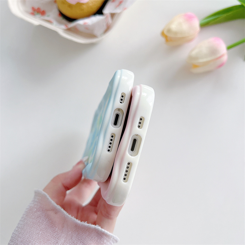 Stossfeste 3d Wellen Handyhülle Für Realme Modelle Rundumschutz_voghion.com
