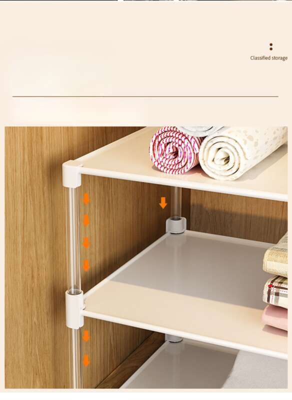 【 31000 Positive Reviews 】 Storage Rack, Layered Movable Universal Shelf, Dormitory Storage Wardrobe Partition, Clothing_voghion.com