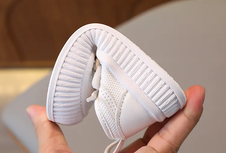Kinder Jungen Turnschuhe Frühling Herbst Kinder Mädchen Board Cutefeet Infant Kleinkind Schwarz Weiß Farbe Weiche Sohle Schuhe Größen 21_voghion.com