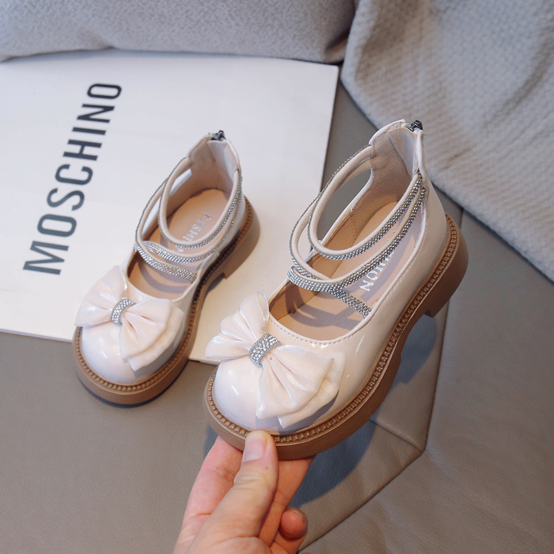  Girl's Little Leather 2023 New Children's Soft Sole Princess Shoes Girl_voghion.com