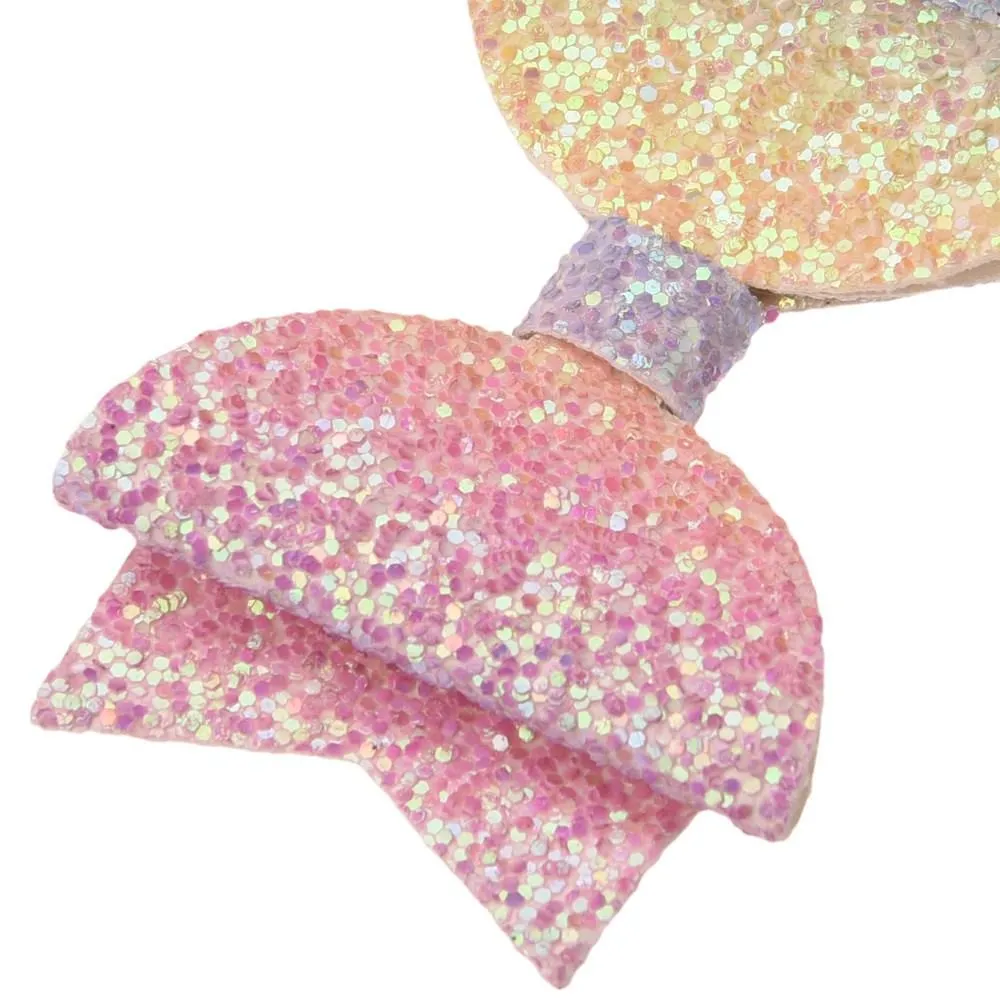 54pcs/lot 5cm*8cm Glitter Bow Boutique Fashion Accessories Sequin Hair Bows Flower Accessory For Girls_voghion.com