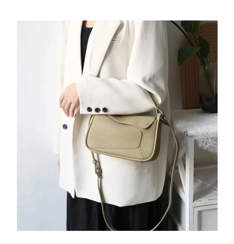 Famicare Borsa da donna in vera pelle di vacchetta Piccola borsa da donna a tracolla Borsa da pranzo con design geometrico Borsa a tracolla Messenger_voghion.com