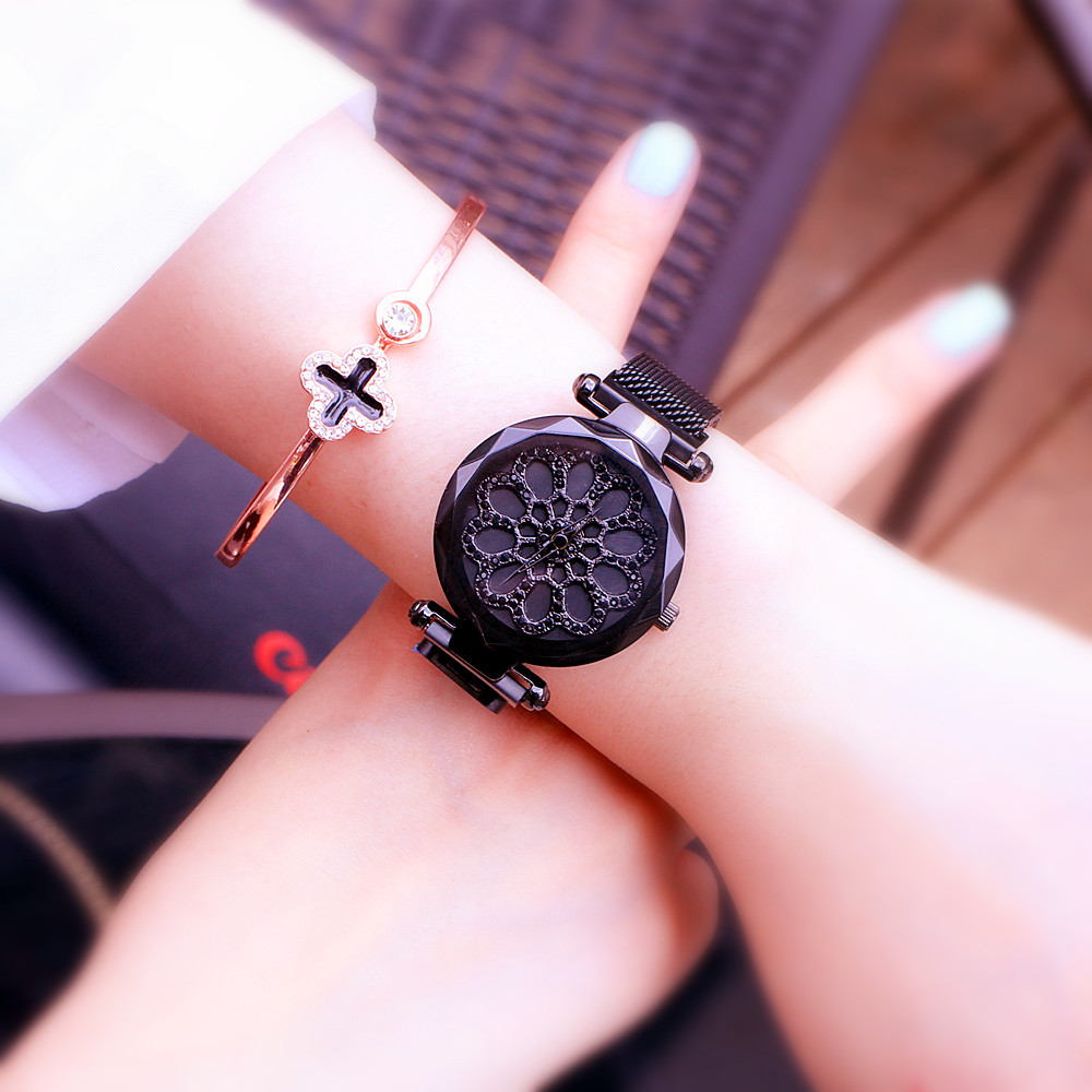 Set di diamanti da donna Counter Fashion, Times Come and Go, maglia magnetica con orologio marea_voghion.com