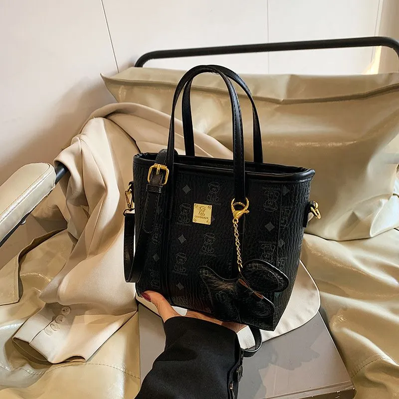 Designer Shoulder Handbags Fashion Print Bucket Bag, Large Capacity Underarm Messenger Bag For Women_voghion.com