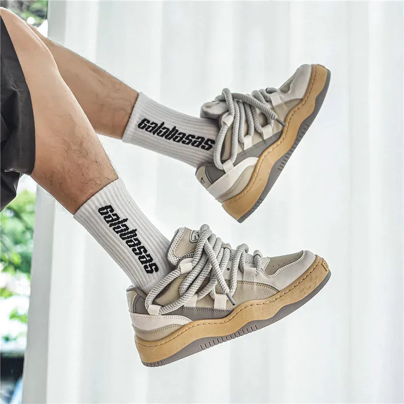 für Männer Tennis Retro Y2K Brot Hip-Hop Punk Skateboard Männliche Sneakers Paar Outdoor Sport Freizeitschuhe 240618_voghion.com