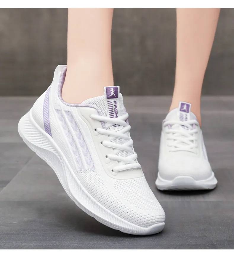 Summer New Breathable Casual Sports Single Big Yards Korean Version Of The Height-enhancing Mesh Shoes Female_voghion.com