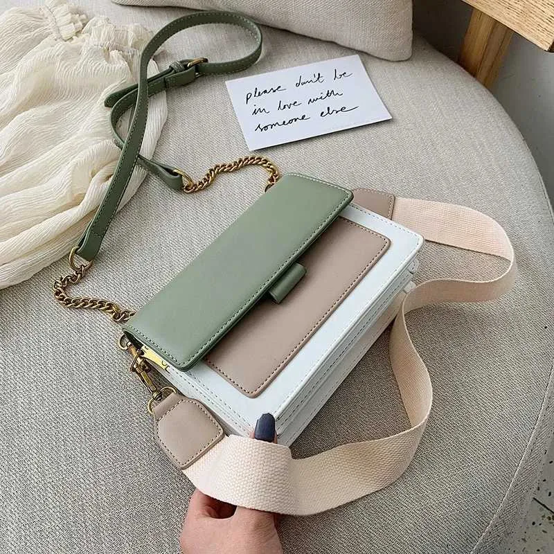 Mini Leder Umhängetaschen für Frauen 2022 Kette Schulter einfache Dame Reise lange Gürtel Geldbörsen und Handtaschen Cross Body_voghion.com