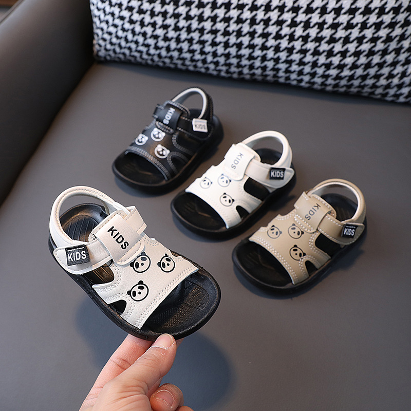 Kid's Clothing Baby sandals for girls 1-6 years old 2 boys cartoon beach shoes 2024 summer new children's non-slip soft-soled toddler shoes_viptrois.com