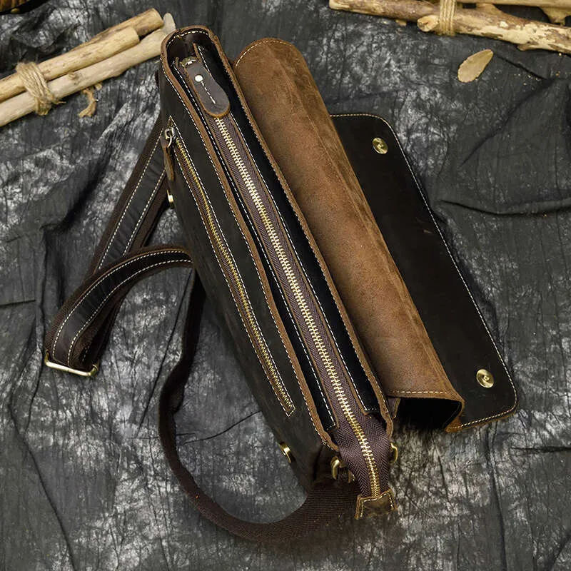Vintage Crazy Horse Aktentaschen Laptop Büro Für Männer Abdeckung Messenger herren Leder Tasche Computer Taschen_voghion.com