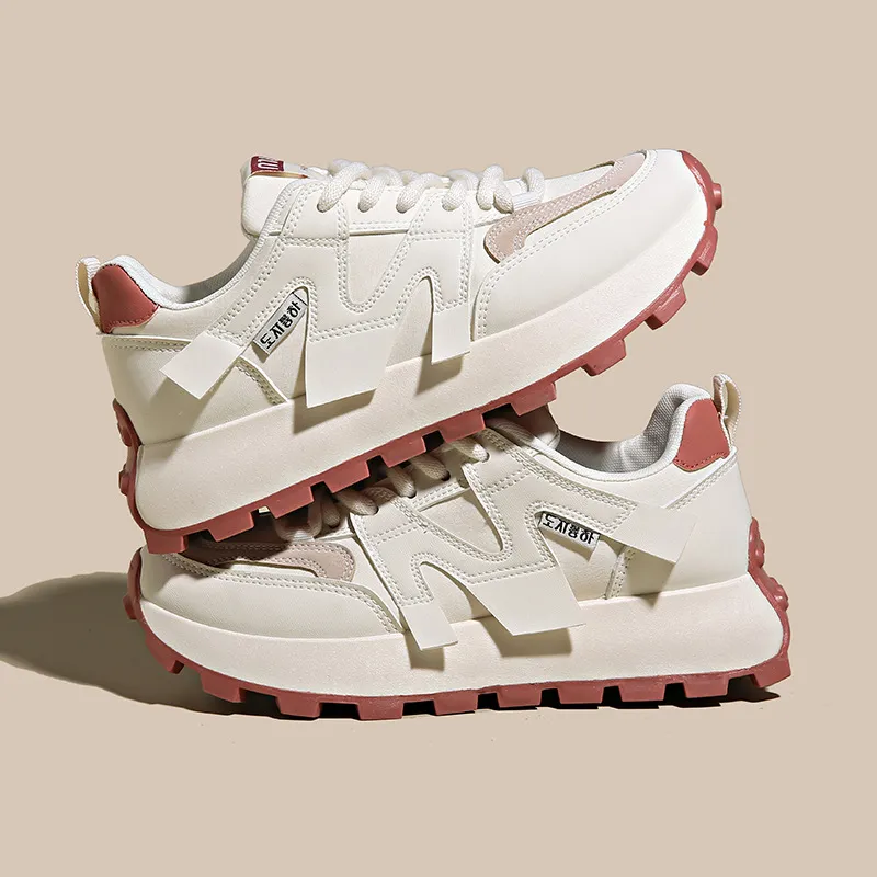 Baskets tendance pour femmes, chaussures de course à pied, style athleisure, mode, rouge, livraison gratuite_voghion.com
