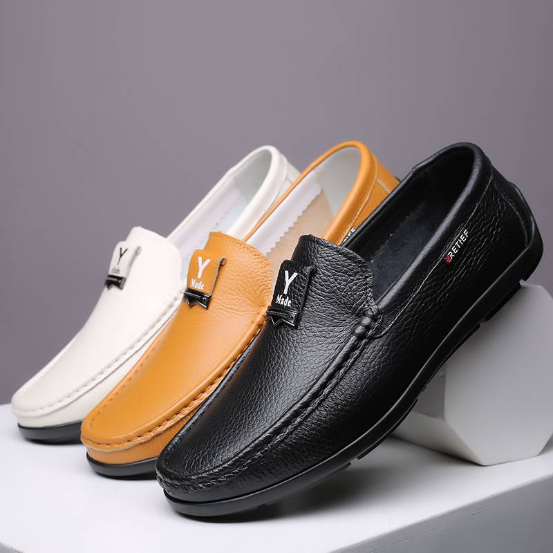 Herren Halbschuhe Lederschuhe für Herren Freizeitschuhe Mokassins Atmungsaktive Sneakers Herren Fahrschuhe Komfort Flats_voghion.com