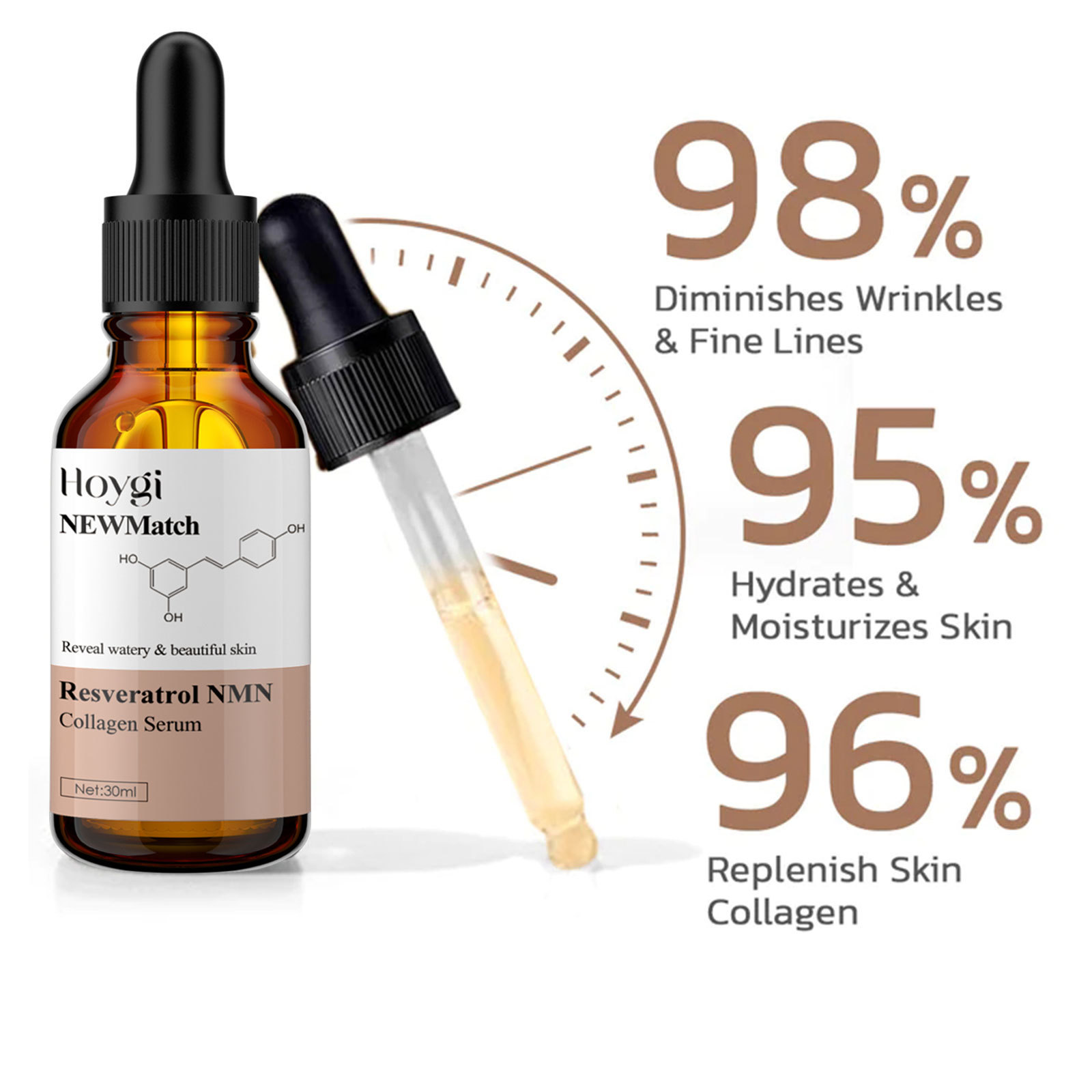Hoygi Anti Wrinkle Collagen per indebolire le linee sottili, idratare e rassodare l'essenza della pelle_voghion.com