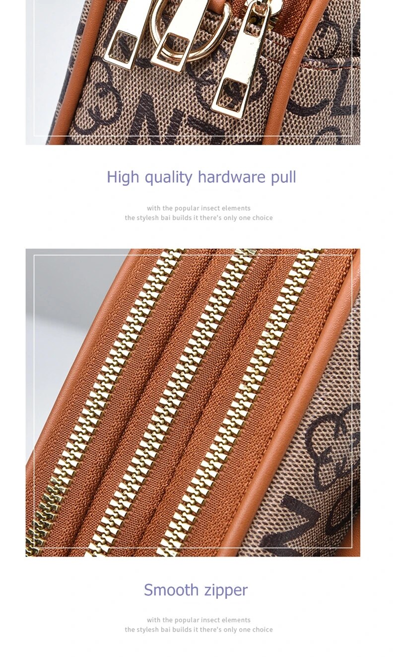 3 PU per borsa a tracolla a spalla firmata da donna cerniera liscia 2024 borse femminili di nuova moda estiva_voghion.com