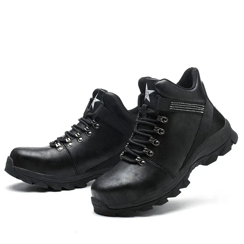 Sicherheitsschuhe mit Stahlkappe, wasserdicht, für Herren, Anti-Smashing-Arbeitsstiefel, 250402_voghion.com