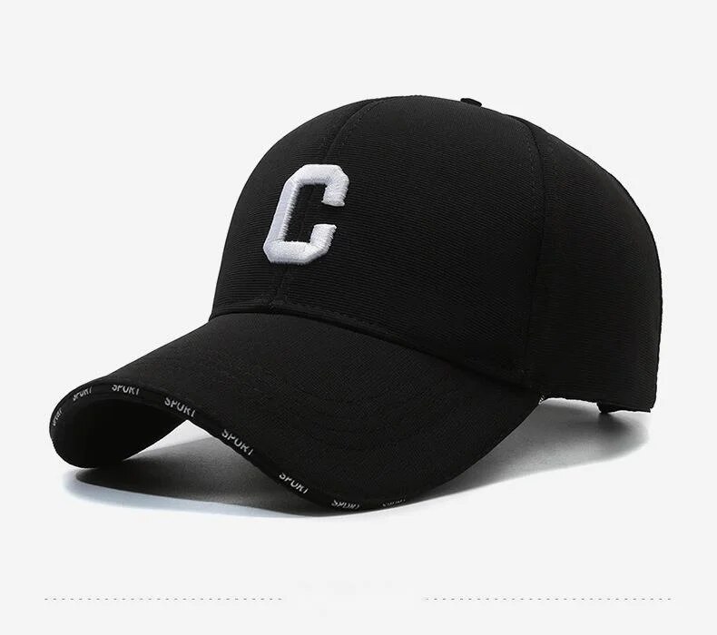 Cappello da uomo e da donna, nuova versione coreana traspirante, baseball outdoor di tendenza con lettere ricamate, grande C solare_voghion.com