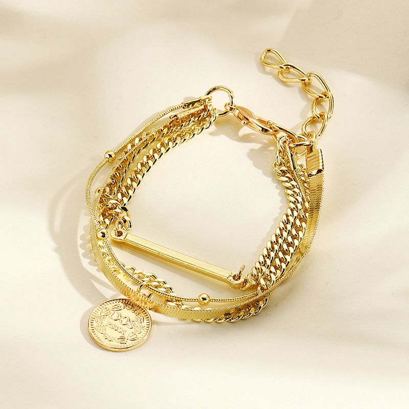 Ensemble de bracelets multicouches haut de gamme pour filles, style léger et tendance_voghion.com