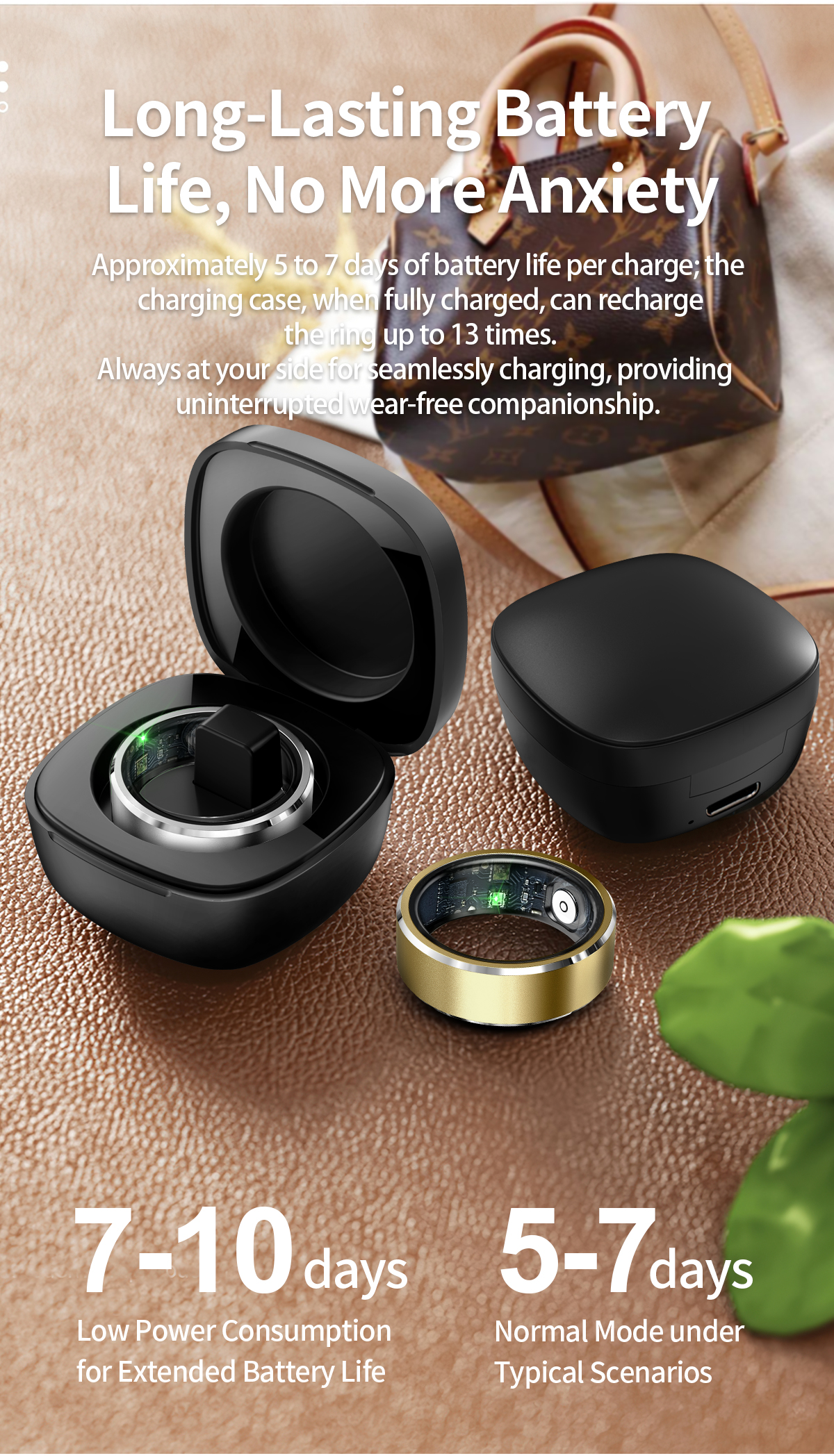 R5 Smart Ring Multifunctional Waterproof Fitness Heart Rate Blood Oxygen Sleep Monitoring_voghion.com