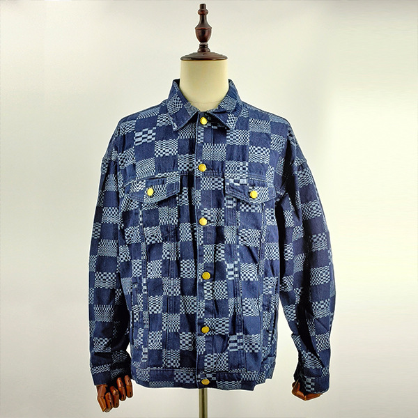 men's spring and autumn casual loose denim jacket multi-pocket button jacket_voghion.com