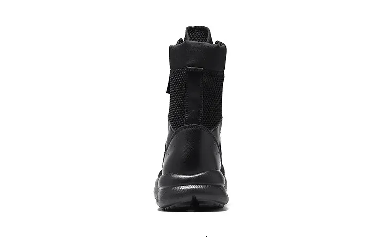 Waterproof Men's Work Ankle Boots Lace Up Motorcycle Boots_voghion.com