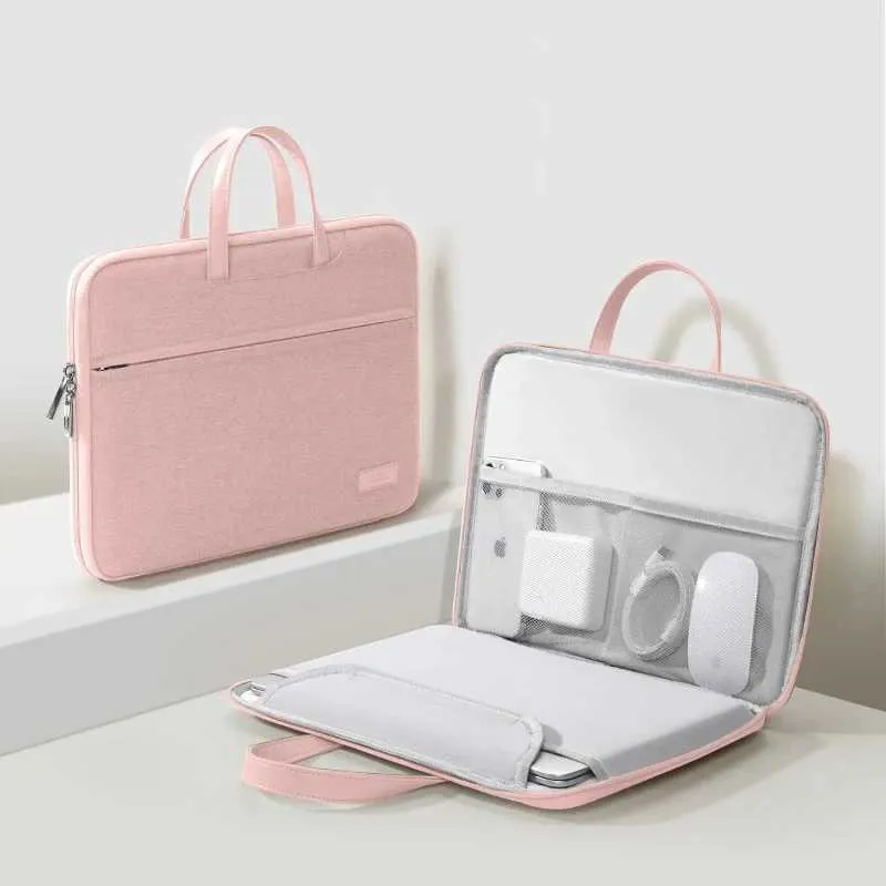 Borsa per notebook da donna elegante 13,3 14 16 pollici portatile custodia per laptop libro Pro custodia borsa valigetta borsa da viaggio C24111_voghion.com