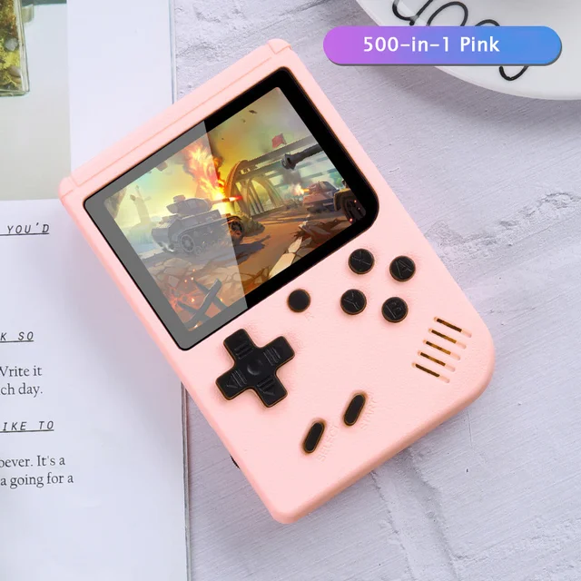 Retro Tragbare Handheld Spielekonsole Mit 500 Integrierten Spielen_voghion.com