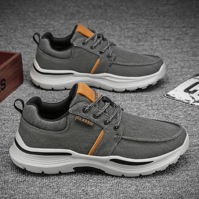 Loafers 2022 Spring New Comfortable Senakers for Men Business Casual Canvas Shoes Lightweight Plus Size_voghion.com