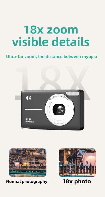 4K Pixel HD Digital CCD Student Party Micro Single Camera Portable_voghion.com