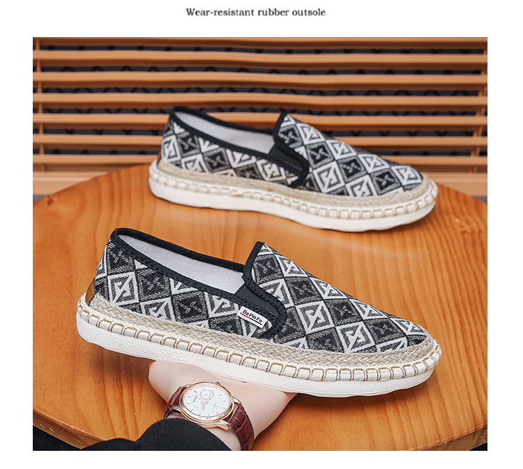 2024 Summer New One Step Old Beijing Cloth Trendy Linen Breathable Fisherman Men's Casual Shoes_voghion.com