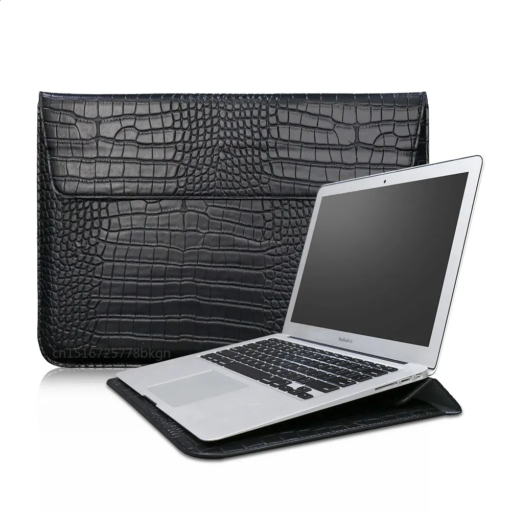 Laptop for book Air Pro 13 Case M1 M2 Notebook Stand Cover 11 14 15 15.6 inch PU Leather Sleeve Pouch Computer Tablet_voghion.com