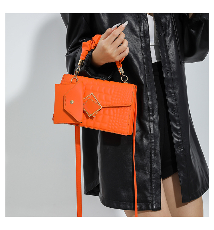 Popular for women in spring 2024, new crocodile patterned mother and child small square bag, commuting temperament,_voghion.com