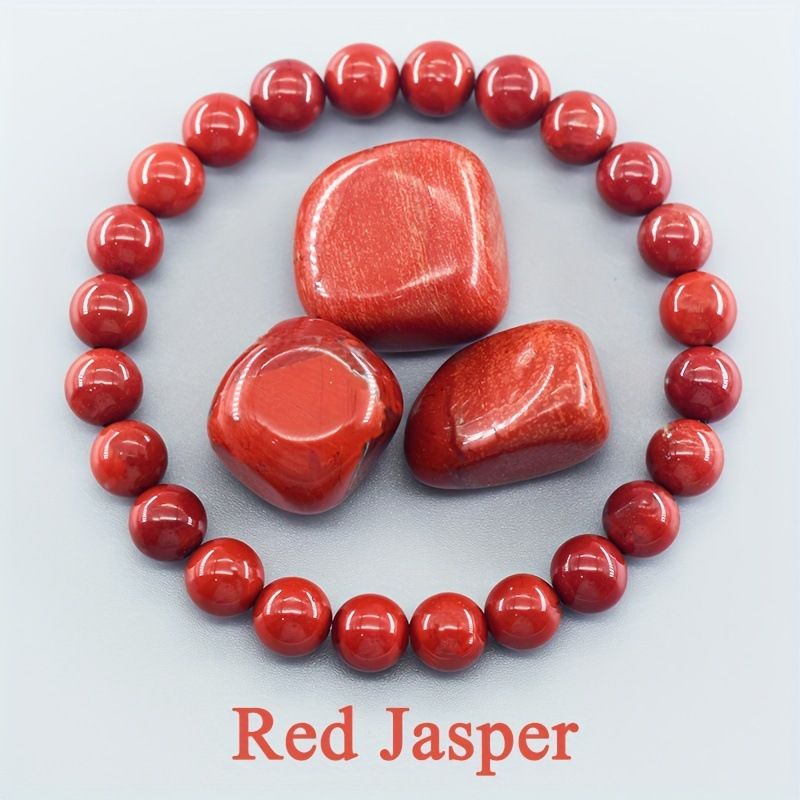 8MM Agate Tiger's Eye Crystal Natural Stone Elastic Rope, Beaded Bracelet, Men's And Women's Bracelet._voghion.com