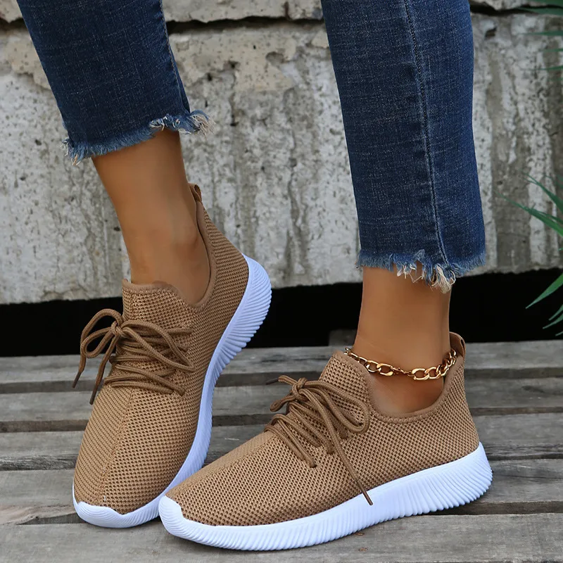 Women's Breathable Walking Shoes Non-slip Comfortable Trainers_voghion.com