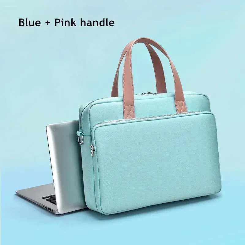 Geantă de laptop rezistentă la șocuri 14/15/16 inch geantă de mână servietă bărbat/doamnă husă de umăr pentru carte notebook tabletă PC Ba241107_voghion.com