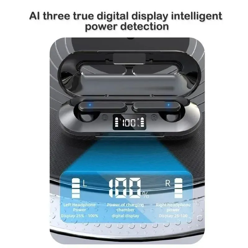 K80 Bluetooth Wireless Earbuds With Led Display And Noise Reduction_voghion.com