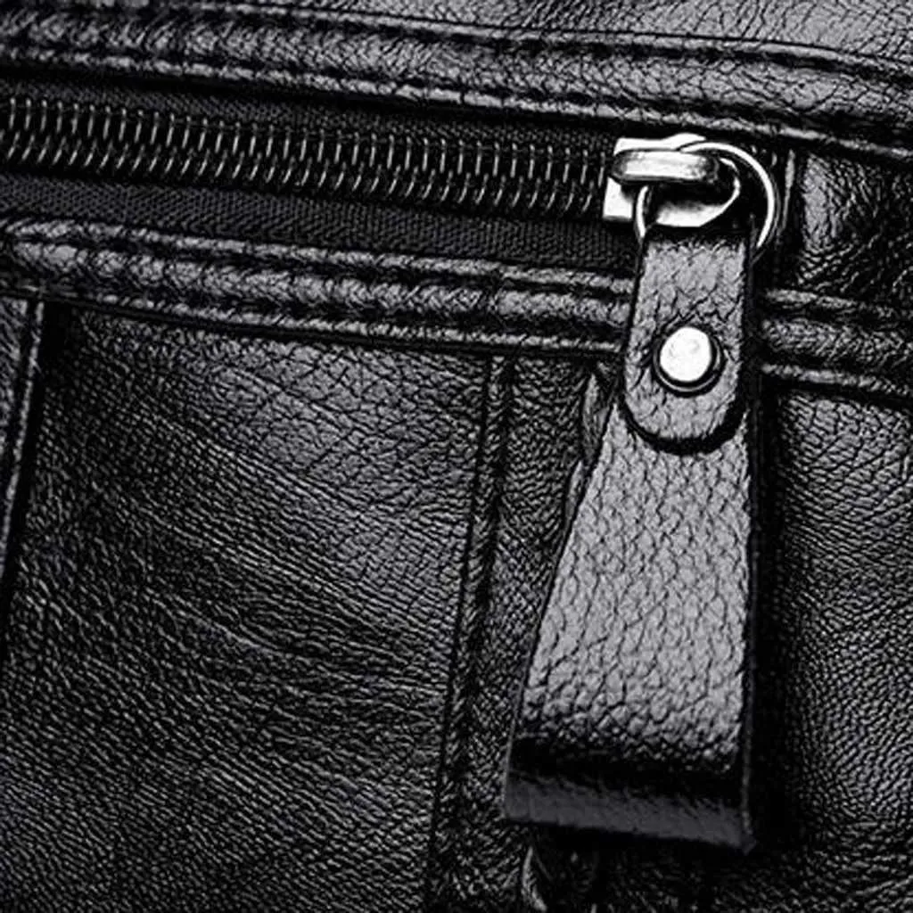 Kadınlar İçin Siyah Moda Omuz Çantaları Pu Deri Düz Renk Çapraz Askılı Postacı Çantası Kadın Anne Çantaları C241022_voghion.com