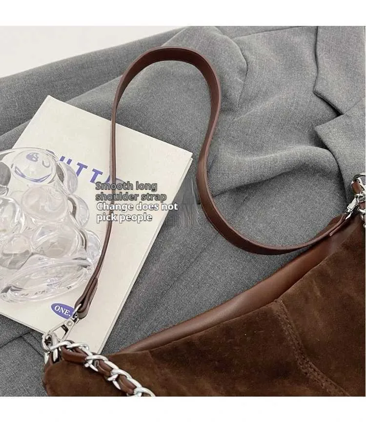 Stylish Women's Suede Shoulder Bag Large Capacity Leather Handbag_voghion.com