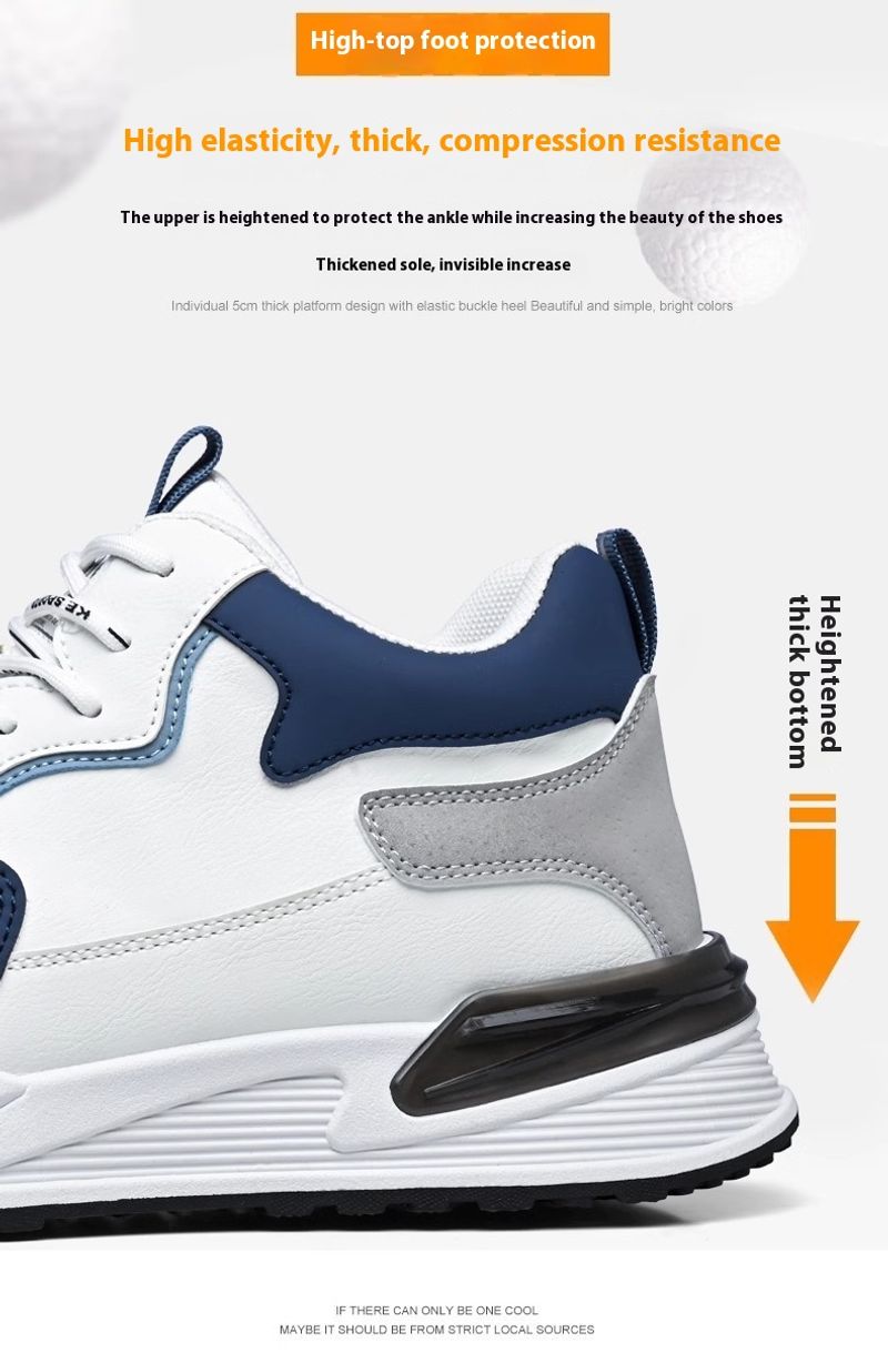 Tide Summer Board Explosion Leather High-top Hundred Sports Waterproof Non-slip Men's Shoes_voghion.com