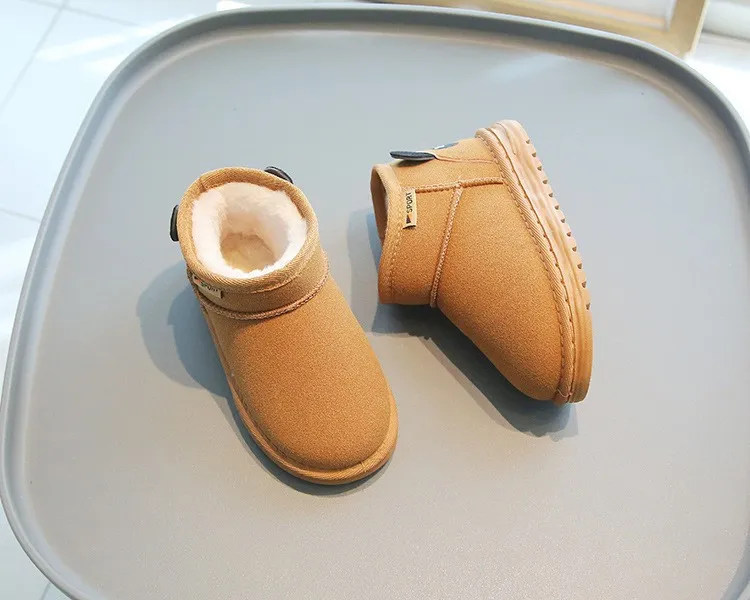 Kids Short Boots Boys Autumn Winter Children Girls Fashion Boot Littlesprouts Toddler Soft Comfortable Warm Snow Shoes_desvips.com