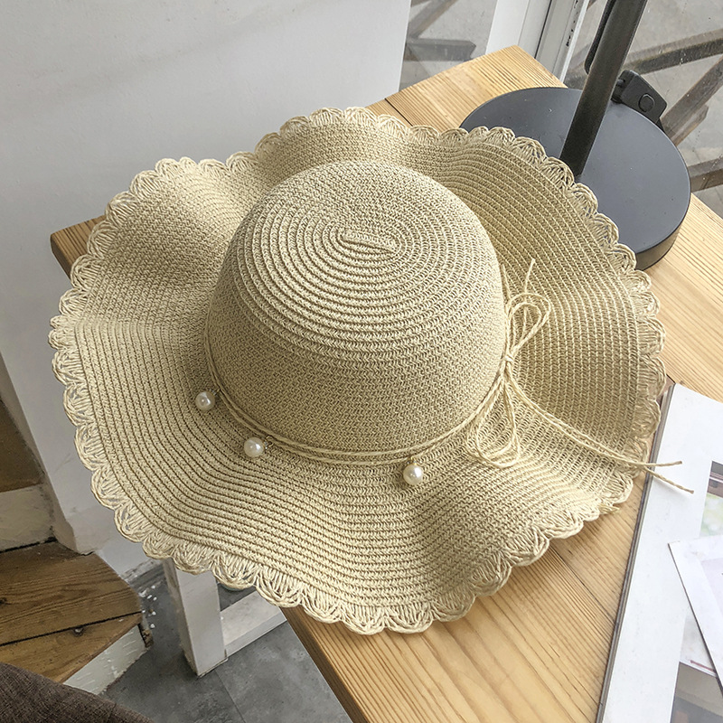 Damen Strohhut Mit Großer Krempe Für Den Sommer Am Strand_voghion.com