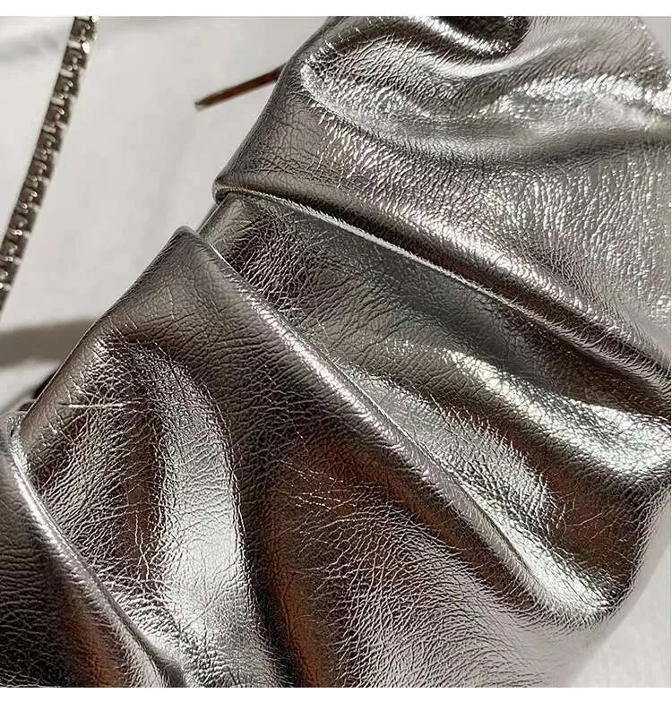 Borsa a tracolla a catena con set di diamanti e mini borsa a tracolla a mezza luna da festa di design 10A_voghion.com