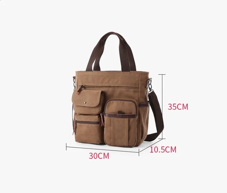 Borsa a tracolla da uomo in tela per laptop coreano da uomo alla moda, di alta qualità, valigetta da uomo 240815_voghion.com