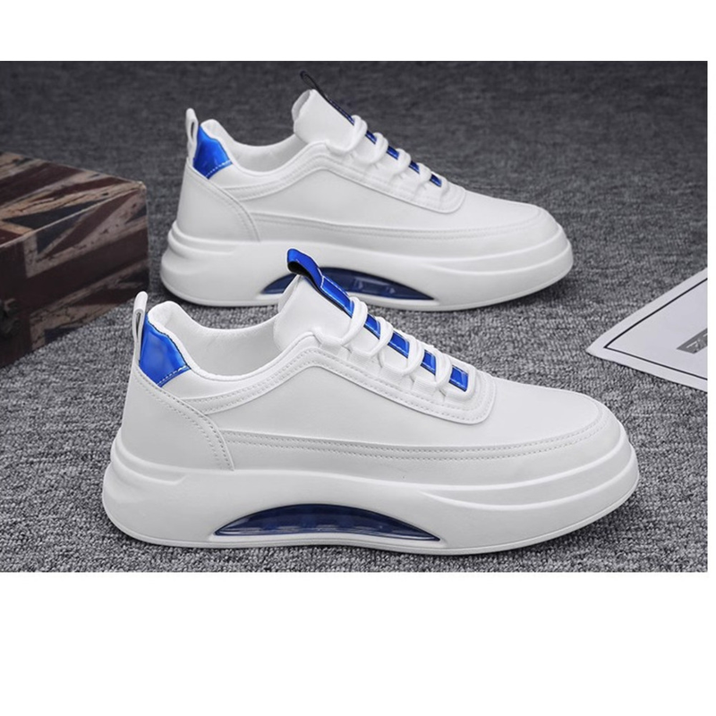 2024 New Summer Versatile Sports Board Men's Casual Leather Elevated Little White Trendy Shoes_voghion.com