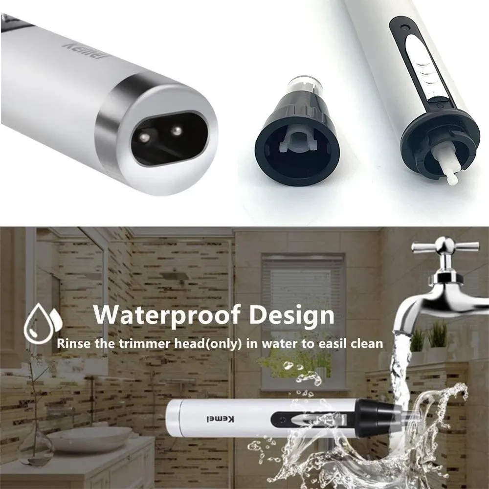 Kit de aseo 4 en 1 ACZT Quality Goods: recortador de nariz, orejas, cejas y barba, recargable por USB_voghion.com