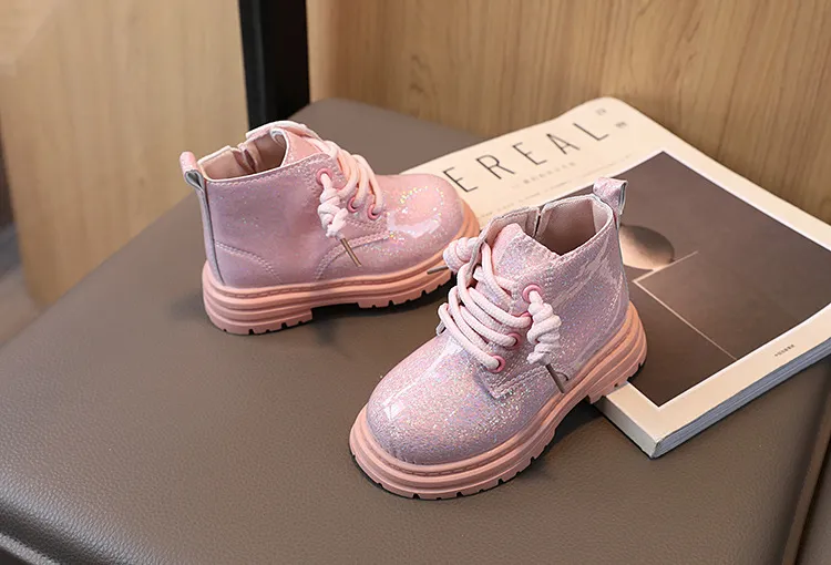 Botas de neve infantis com plataforma para meninos e meninas_voghion.com
