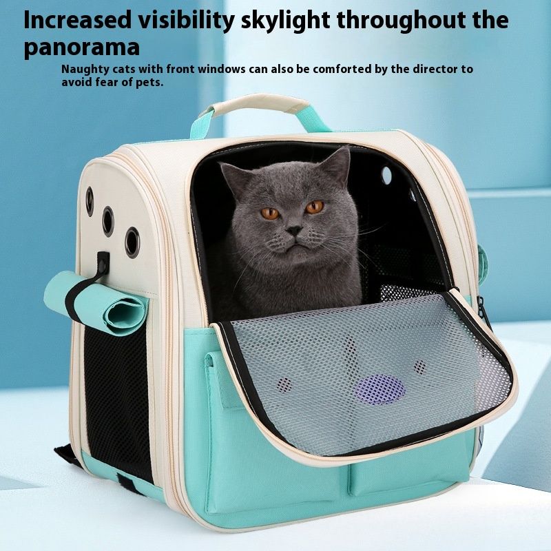 Weltraumtasche, tragbare Katzentasche, Weltrauabine, Hand-Haustiertasche, Hund, atmungsaktiv, Heimtierbedarf_voghion.com
